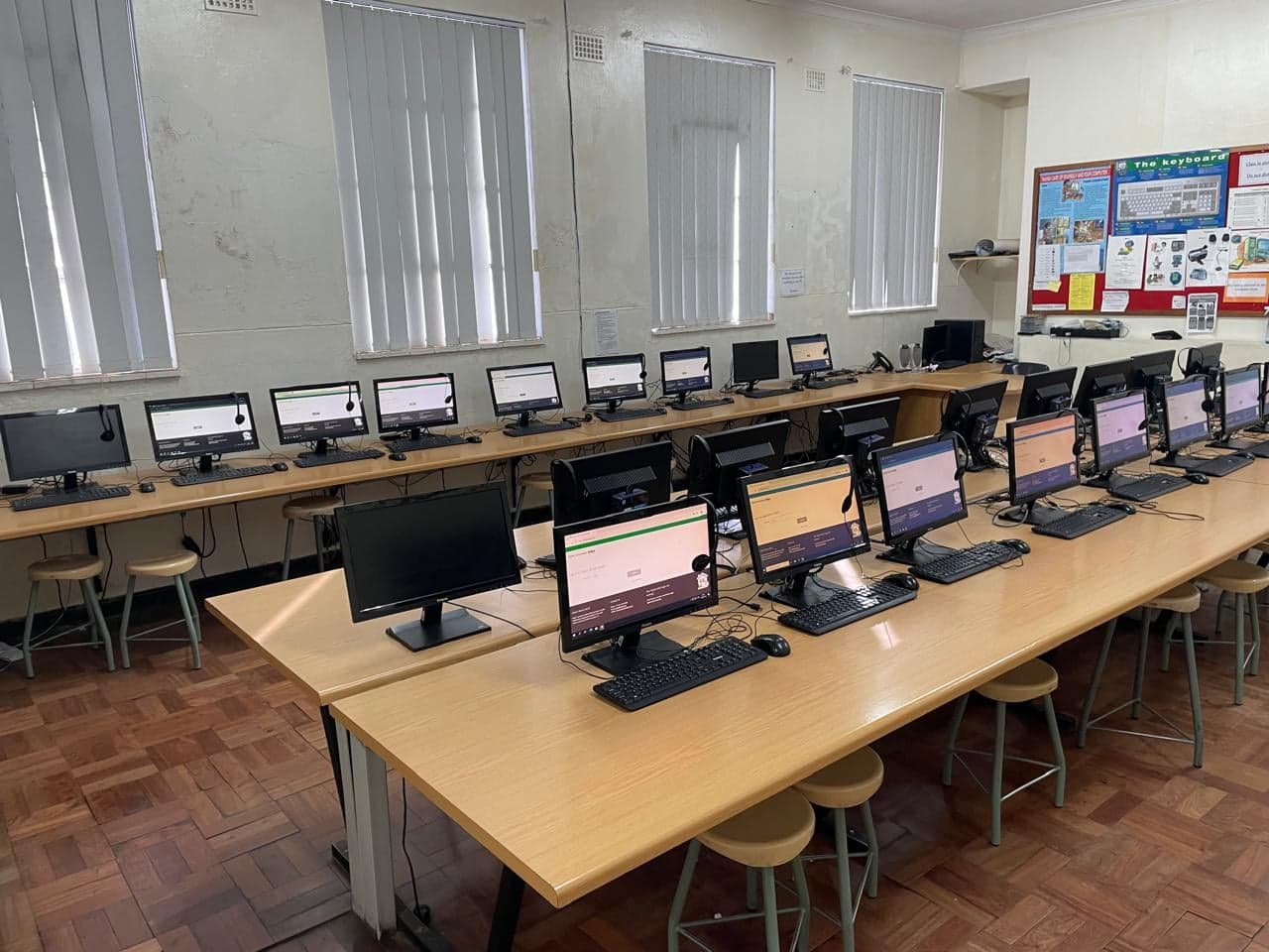 Learners' computer room at Habibia Primary School